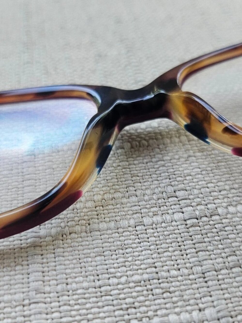Coach Glasses Frame Aubgn Navy Tort Varsity Stripe Eye Wear HC6103 Eyeglasses - Picture 11 of 13